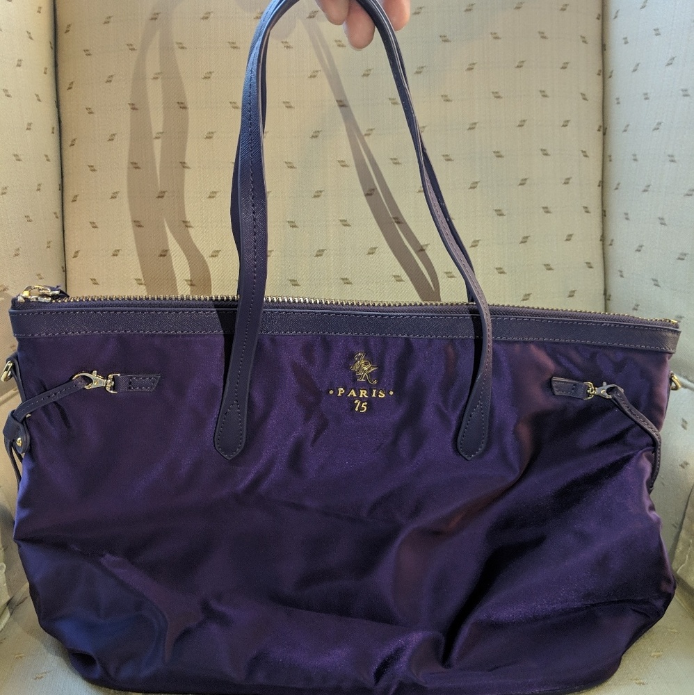 JPK Paris 75 Purple Nylon Tote